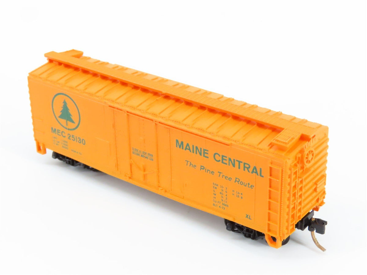 N Scale Atlas 3307 MEC &quot;Pine Tree Route&quot; 40&#39; Single Plug Door Box Car #25130