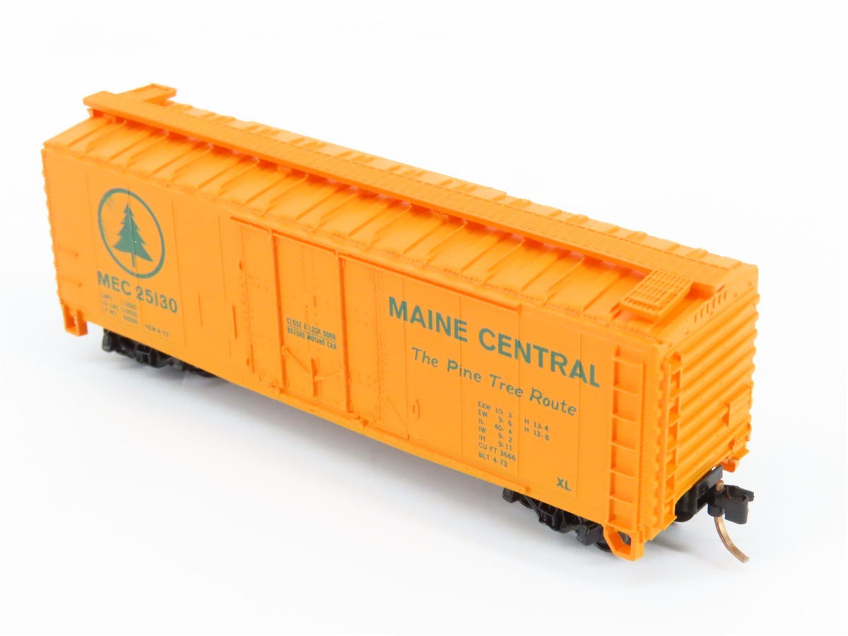 N Scale Atlas 3307 MEC &quot;Pine Tree Route&quot; 40&#39; Single Plug Door Box Car #25130