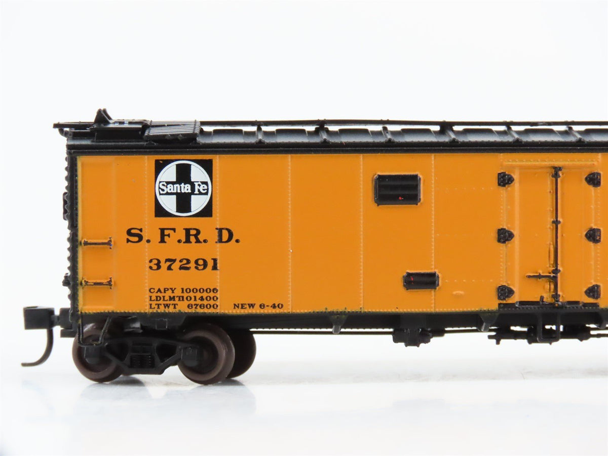 N Scale Athearn 11561 SFRD Santa Fe Scout 50&#39; Ice Bunker Reefer #37291