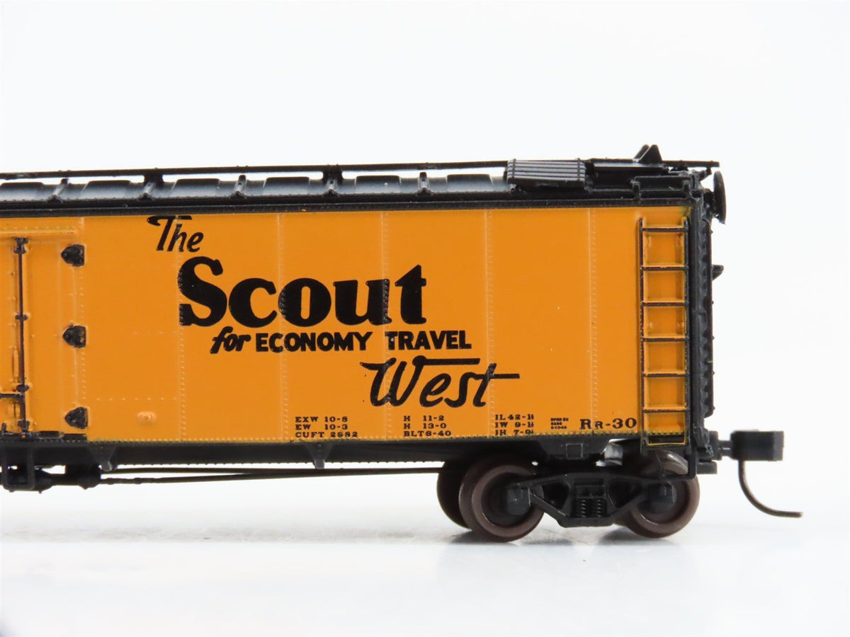 N Scale Athearn 11561 SFRD Santa Fe Scout 50&#39; Ice Bunker Reefer #37291