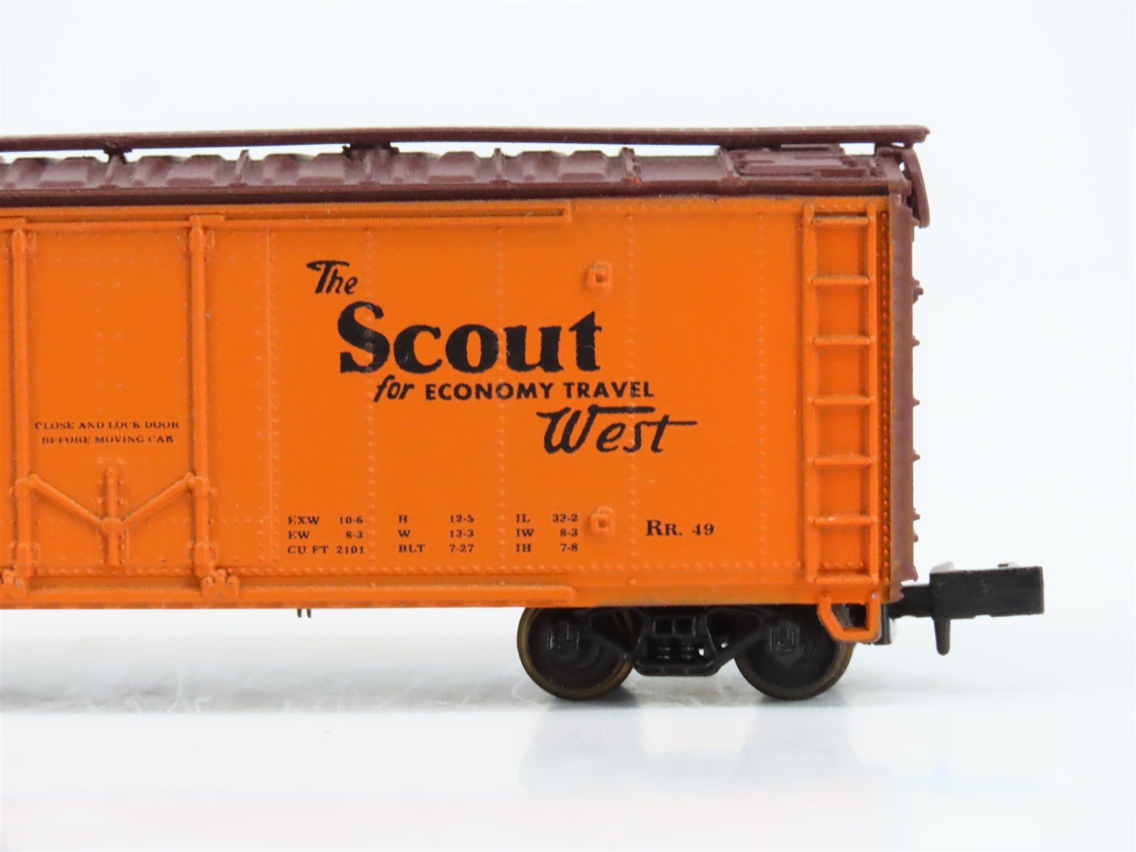 N Scale Con-Cor 001-008850 SFRD Santa Fe Scout 40' Reefer #35162