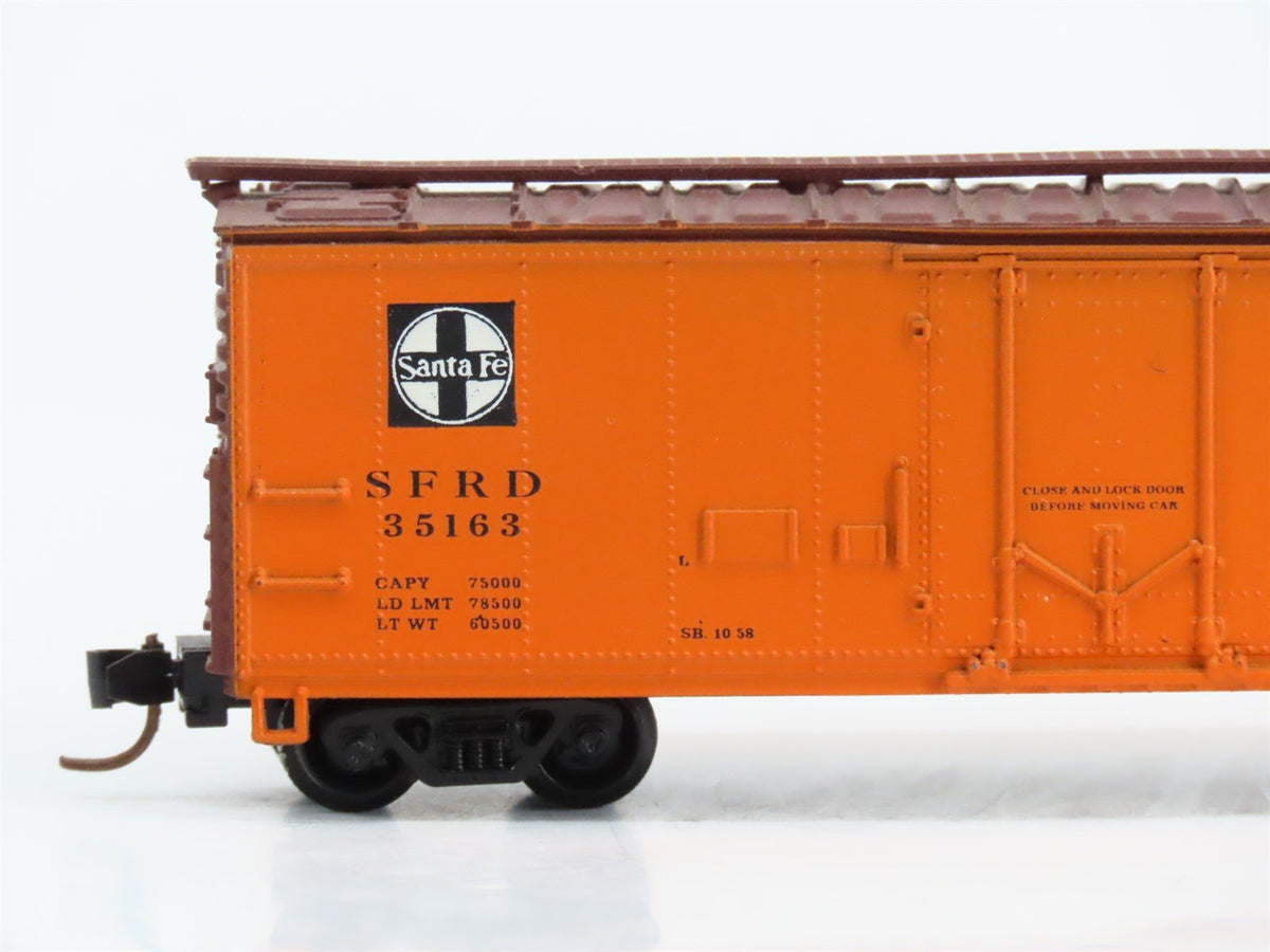 N Scale Con-Cor 001-008850 SFRD Santa Fe El Capitan 40&#39; Reefer #35163