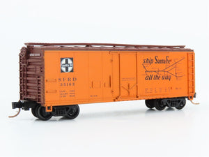 N Scale Con-Cor 001-008850 SFRD Santa Fe El Capitan 40' Reefer #35163