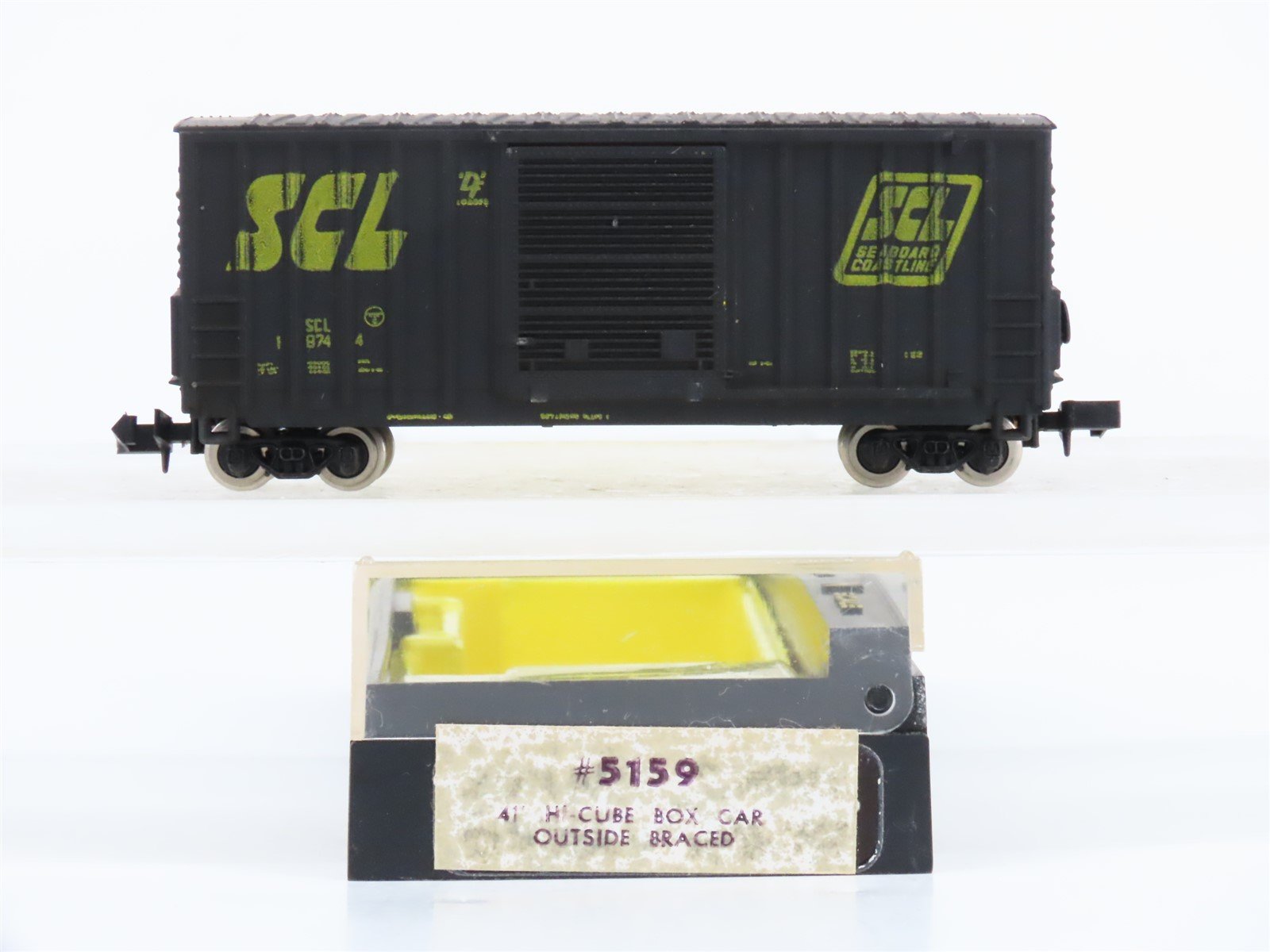 N Scale Bachmann 5159 SCL Seaboard Coast Line 41' Hi-Cube Box Car #19744