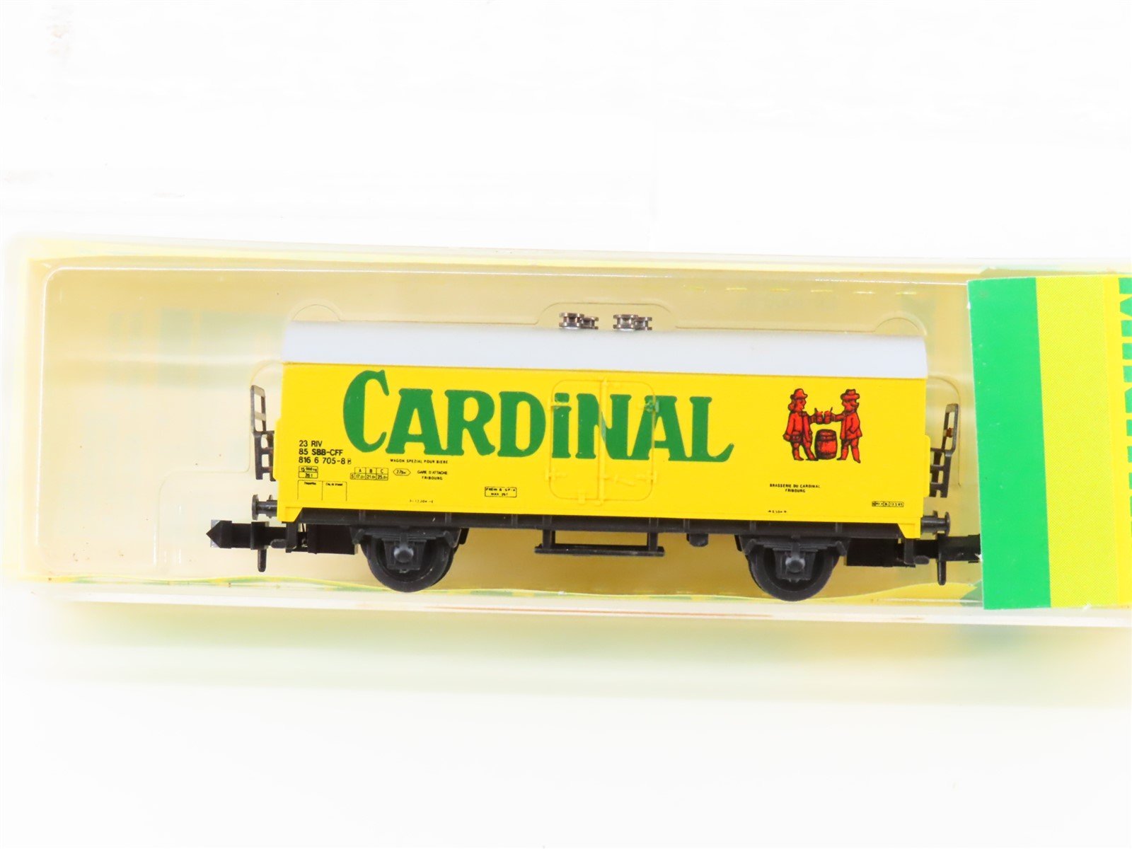 N Scale Trix 13693 SBB CFF FFS Swiss Federal Cardinal Covered Wagon #705-8