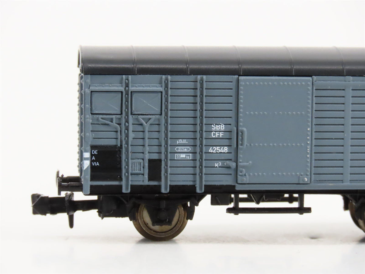N Scale Hobbytrain H23011 SBB-CFF Covered Freight Wagon
