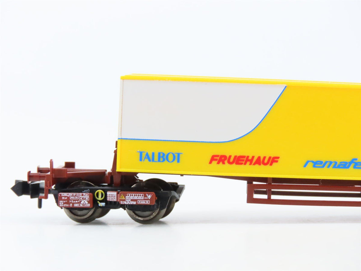 N Scale Trix 15200 Kombirail Fruehauf Trailer &amp; Flatcar 2-Piece Set