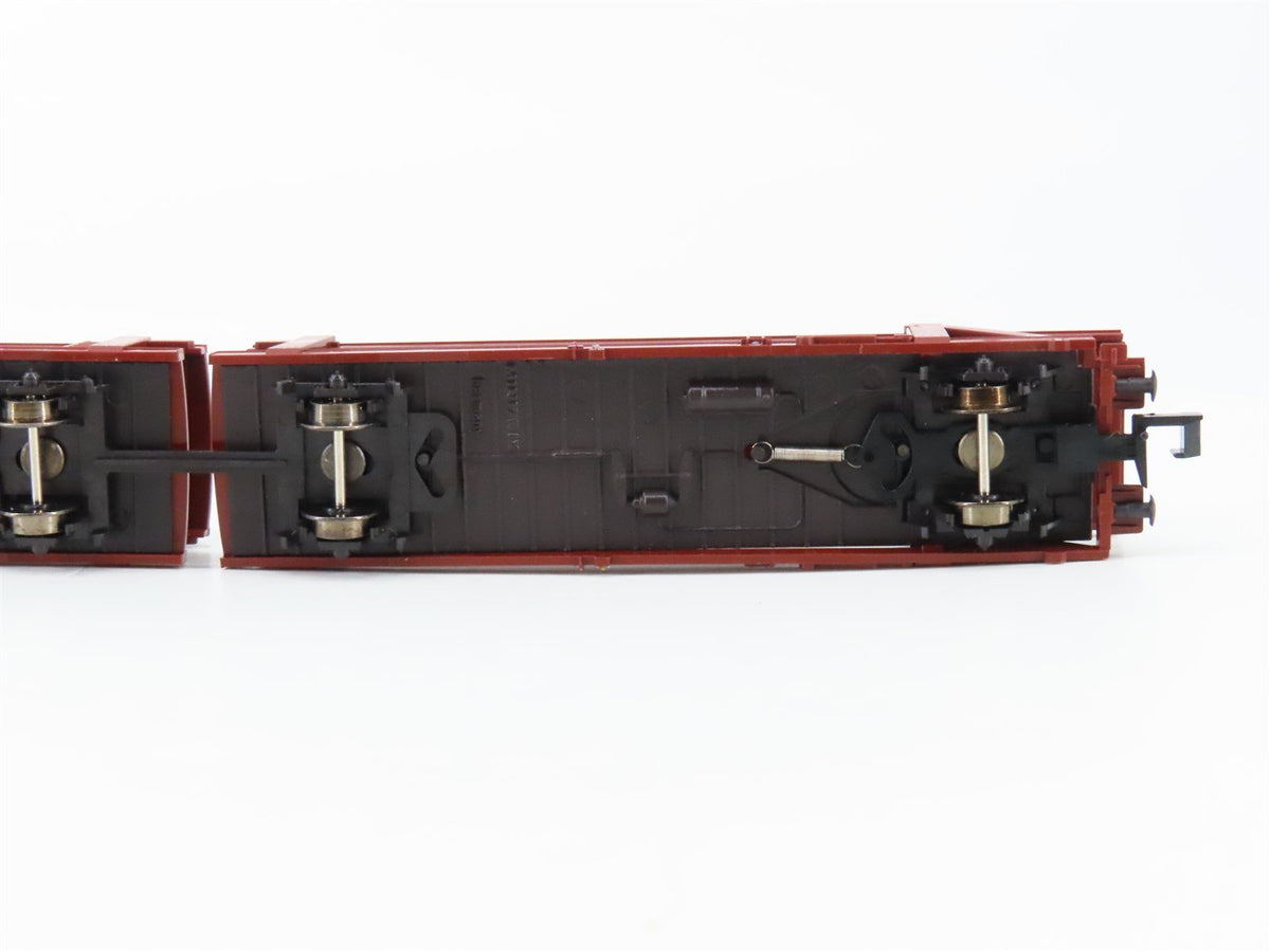 N Scale Trix 15207 RIV DB Railway Double-Deck Autocarrier 2-Pack w/Cars