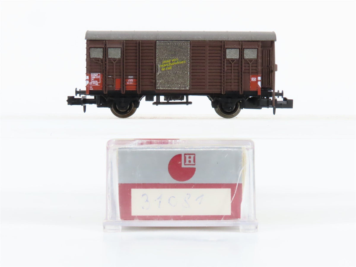 N Scale Hobbytrain 31081 SBB-CFF Covered Goods Wagon