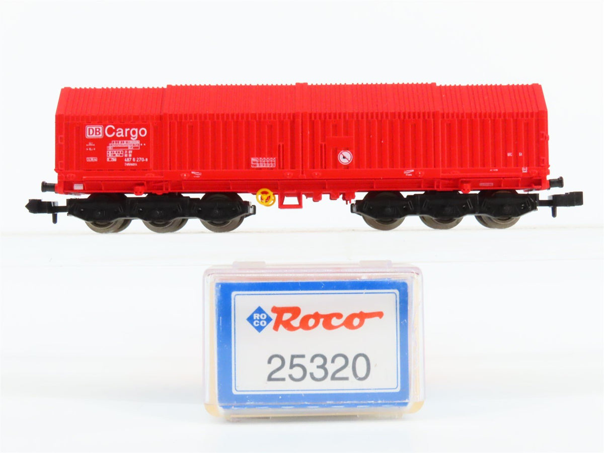 N Scale Roco 25320 DB Deutsche Bahn Cargo Telescopic Hood Wagon