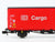 N Scale Trix 15293 DB Cargo Sliding Door Covered Wagon 2-Piece Set