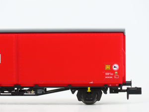 N Scale Trix 15293 DB Cargo Sliding Door Covered Wagon 2-Piece Set