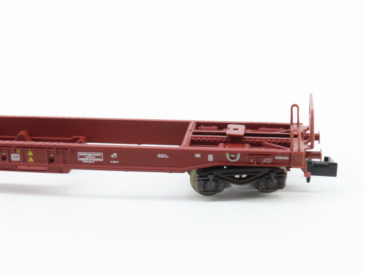 N Scale Trix 15043 DB Deutsche Bahn Flatcar 4-Pack w/Containers &amp; Trailers