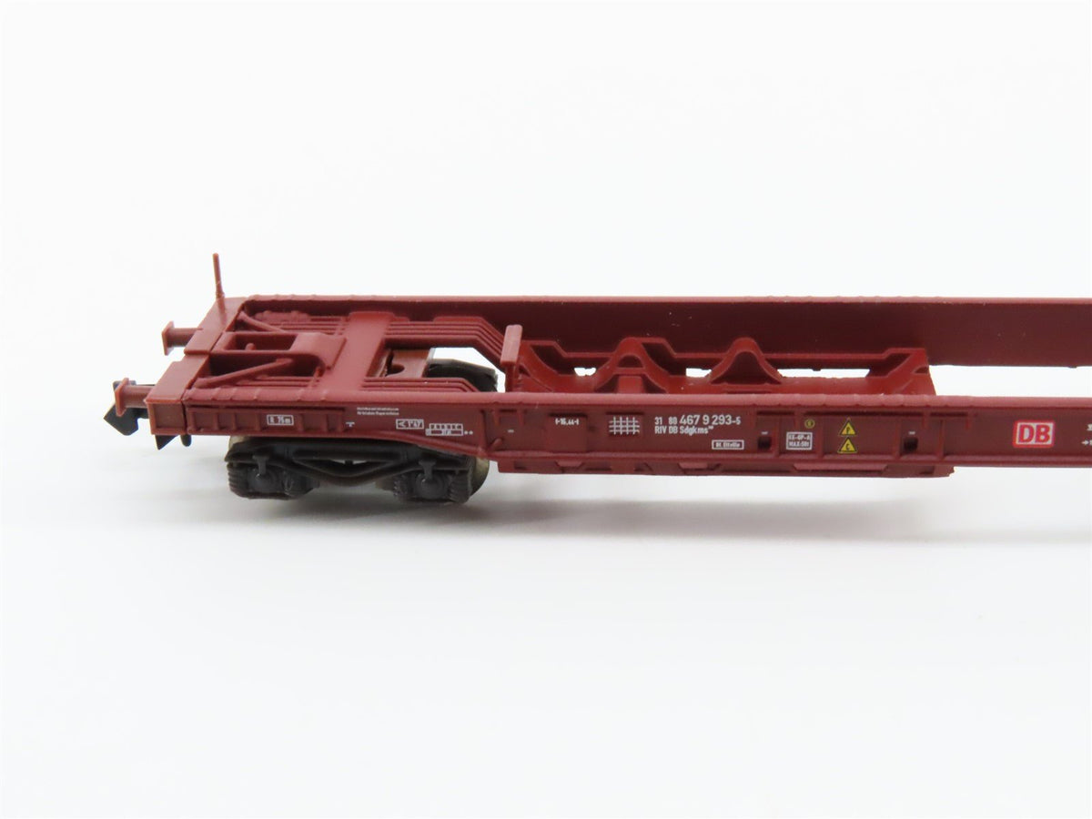 N Scale Trix 15043 DB Deutsche Bahn Flatcar 4-Pack w/Containers &amp; Trailers