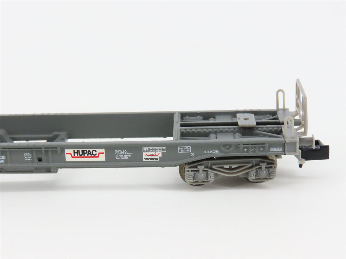 N Scale Trix 15045 SBB-CFF Railway Flatcar 3-Pack w/Containers &amp; Trailers