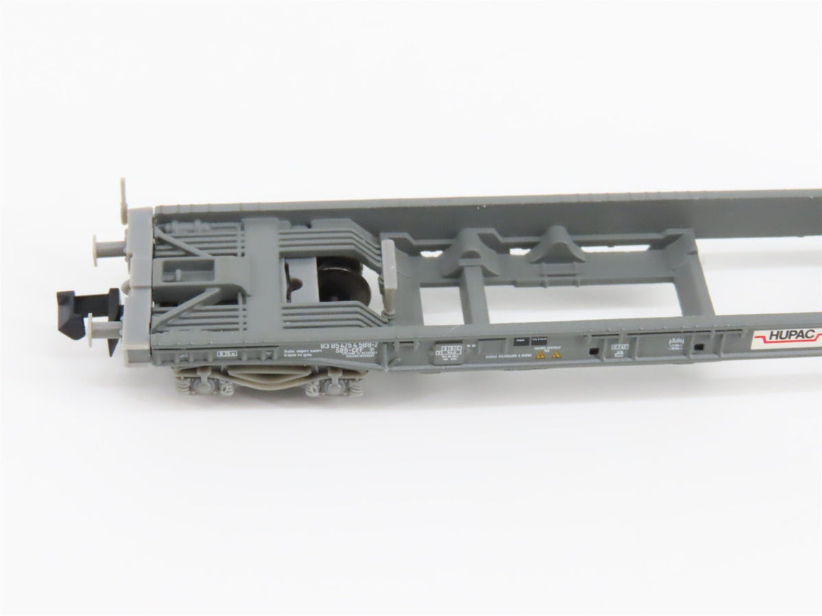 N Scale Trix 15045 SBB-CFF Railway Flatcar 3-Pack w/Containers &amp; Trailers