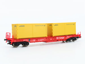 N Scale Roco 25459 DB Deutsche Bahn Cargo Container Wagon
