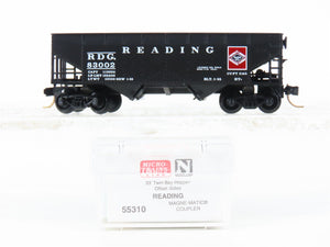 N Scale Micro-Trains MTL 55310 RDG Reading 33' Twin Bay Hopper #83002