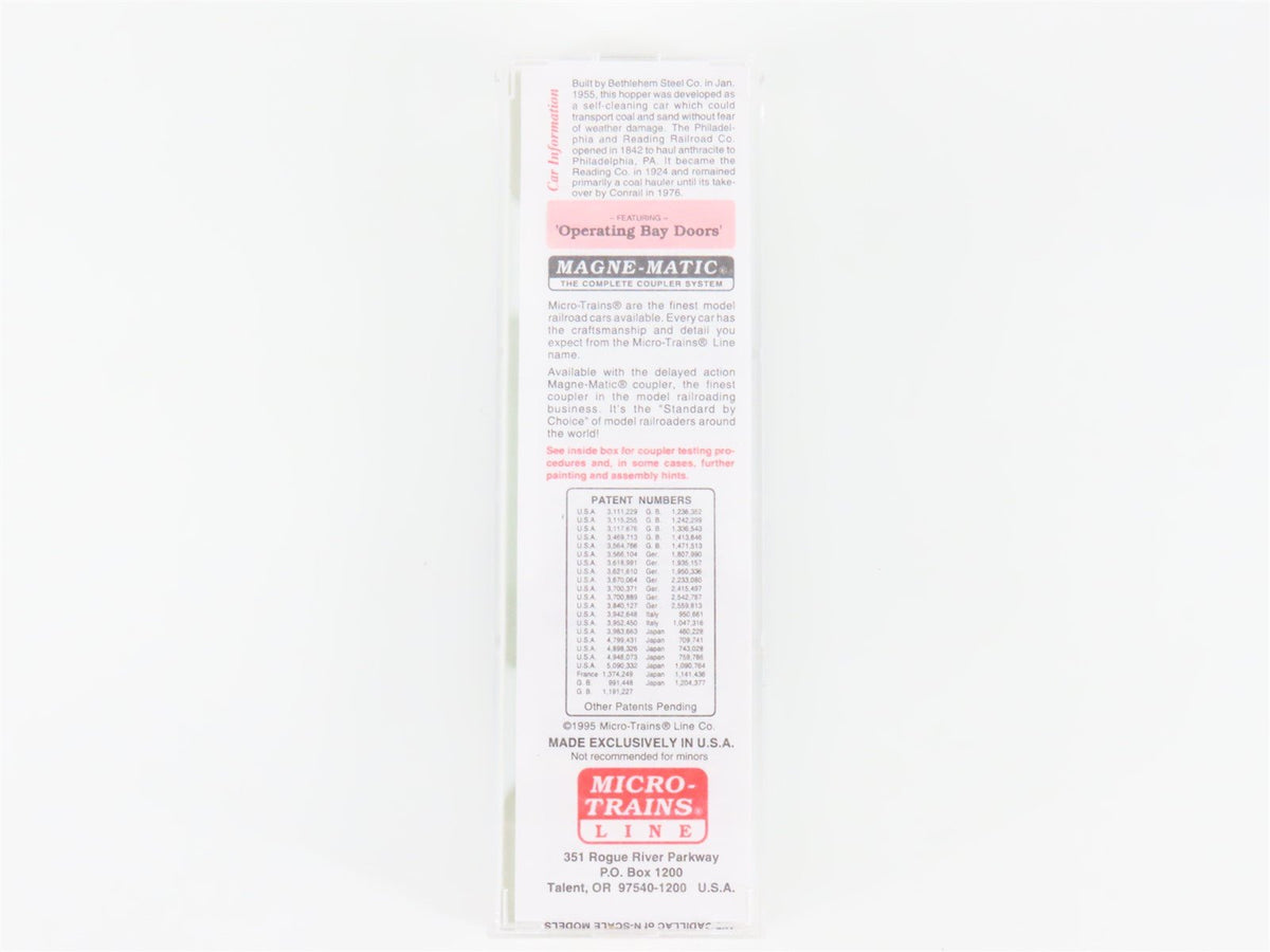 N Scale Micro-Trains MTL 55310 RDG Reading 33&#39; Twin Bay Hopper #83002