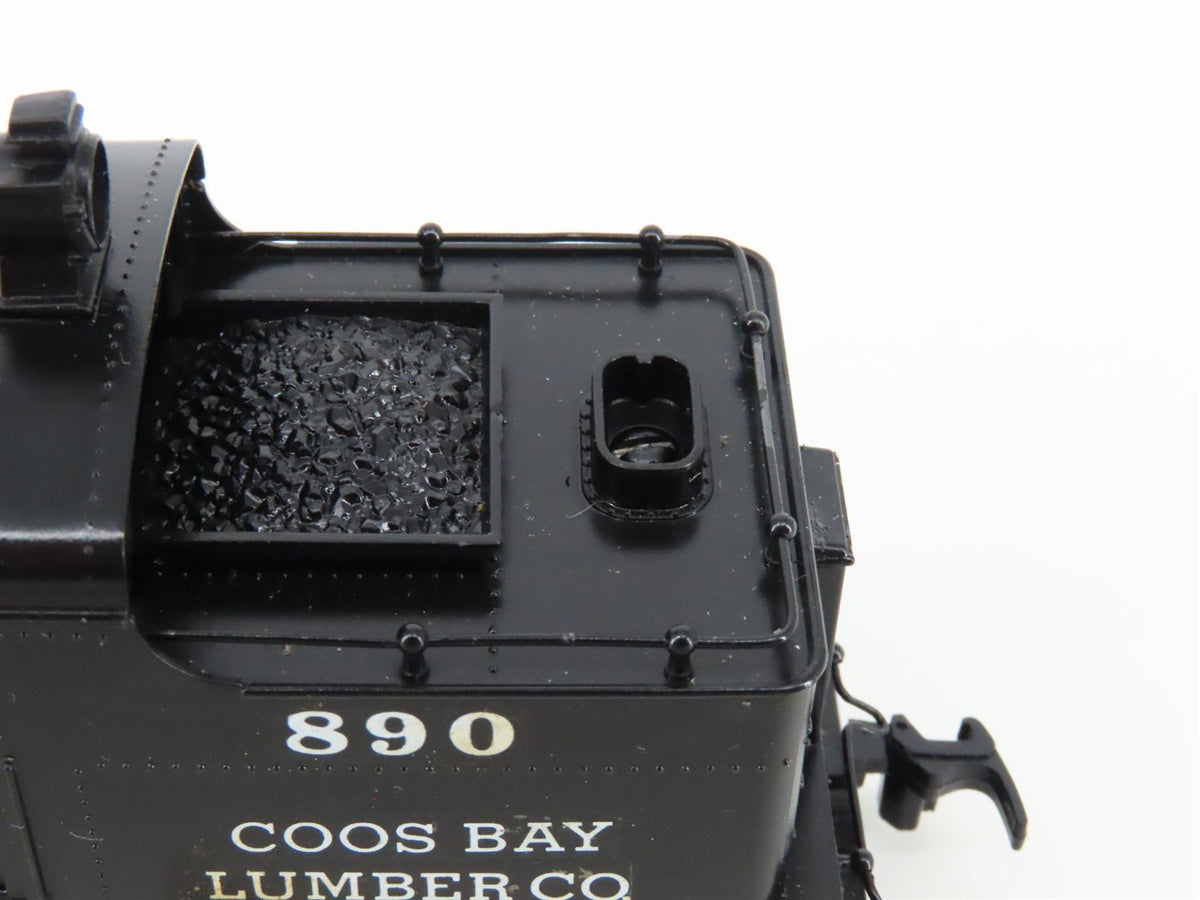 HO Scale Rivarossi Coos Bay Lumber Co. 2-Truck Heisler Steam #890 - Custom