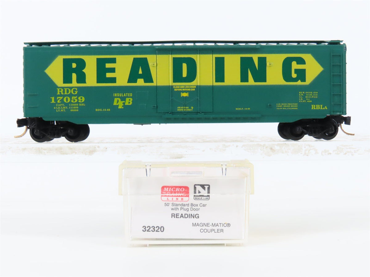 N Scale Micro-Trains MTL 32320 RDG Reading 50&#39; Standard Boxcar #17059