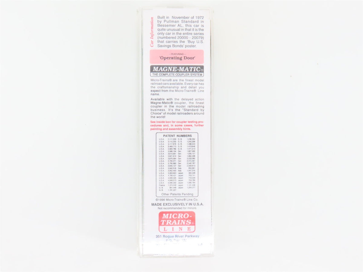 N Scale Micro-Trains MTL 77020 RDG Reading 50&#39; Standard Boxcar #20054
