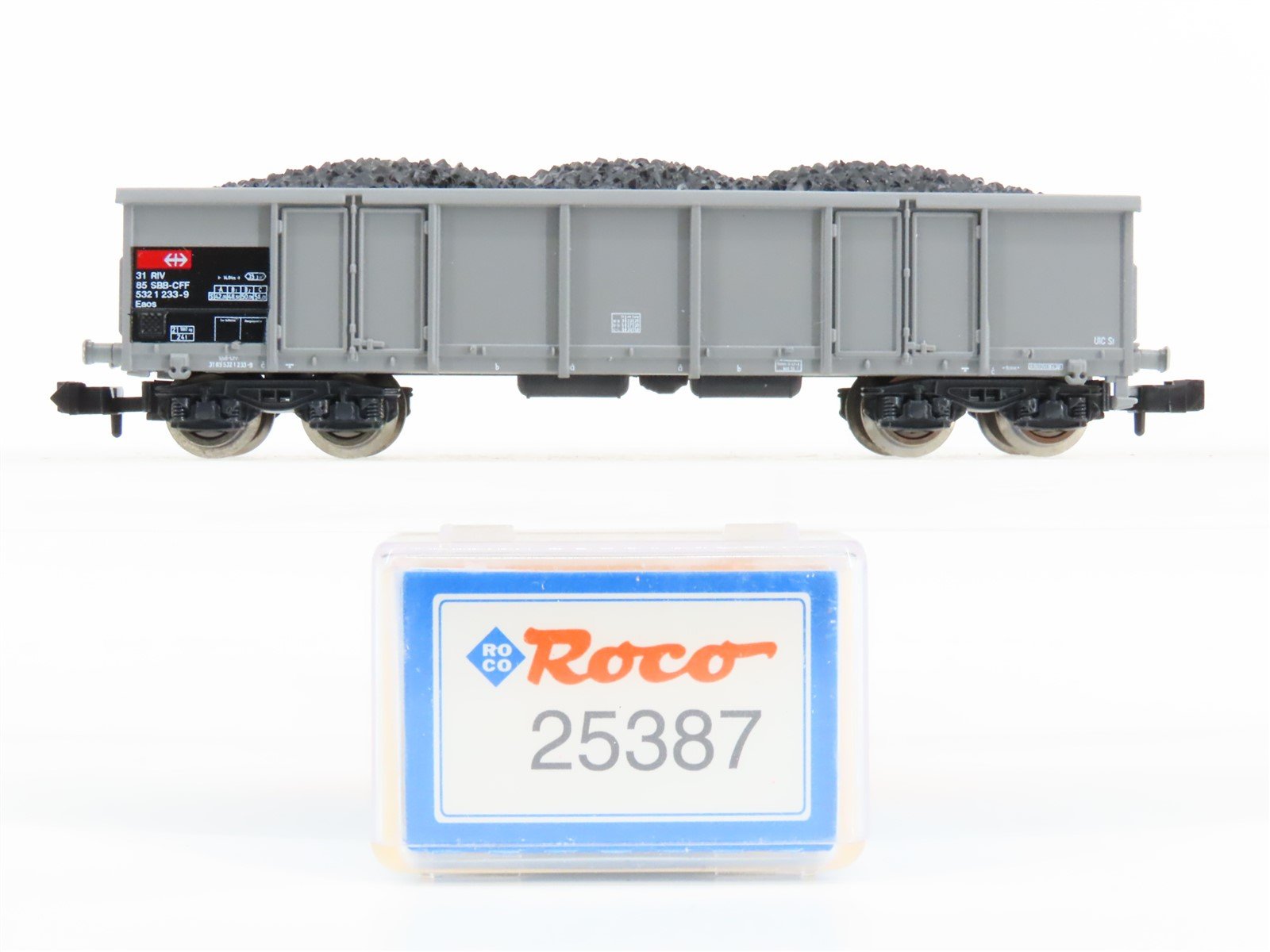 N Scale Roco 25387 SBB-CFF Open Coal Wagon