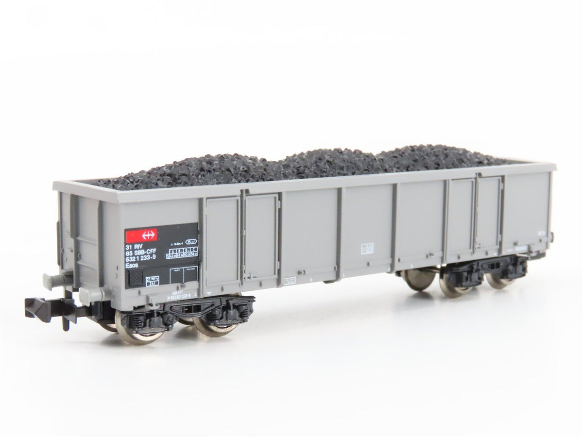 N Scale Roco 25387 SBB-CFF Open Coal Wagon