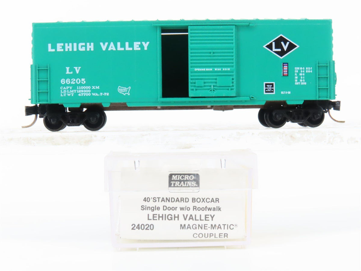 N Scale Micro-Trains MTL 24020 LV Lehigh Valley 40&#39; Standard Boxcar #66205