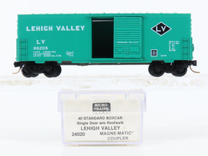 N Scale Micro-Trains MTL 24020 LV Lehigh Valley 40' Standard Boxcar #66205