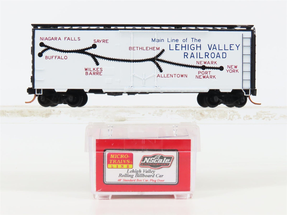 N Micro-Trains MTL NSE 11-01 LV Mainline of Lehigh Valley 40&#39; Standard Boxcar