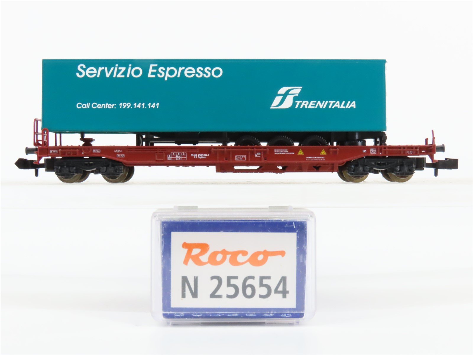 N Scale Roco 25654 FS Trenitalia Servizio Espresso Container Wagon