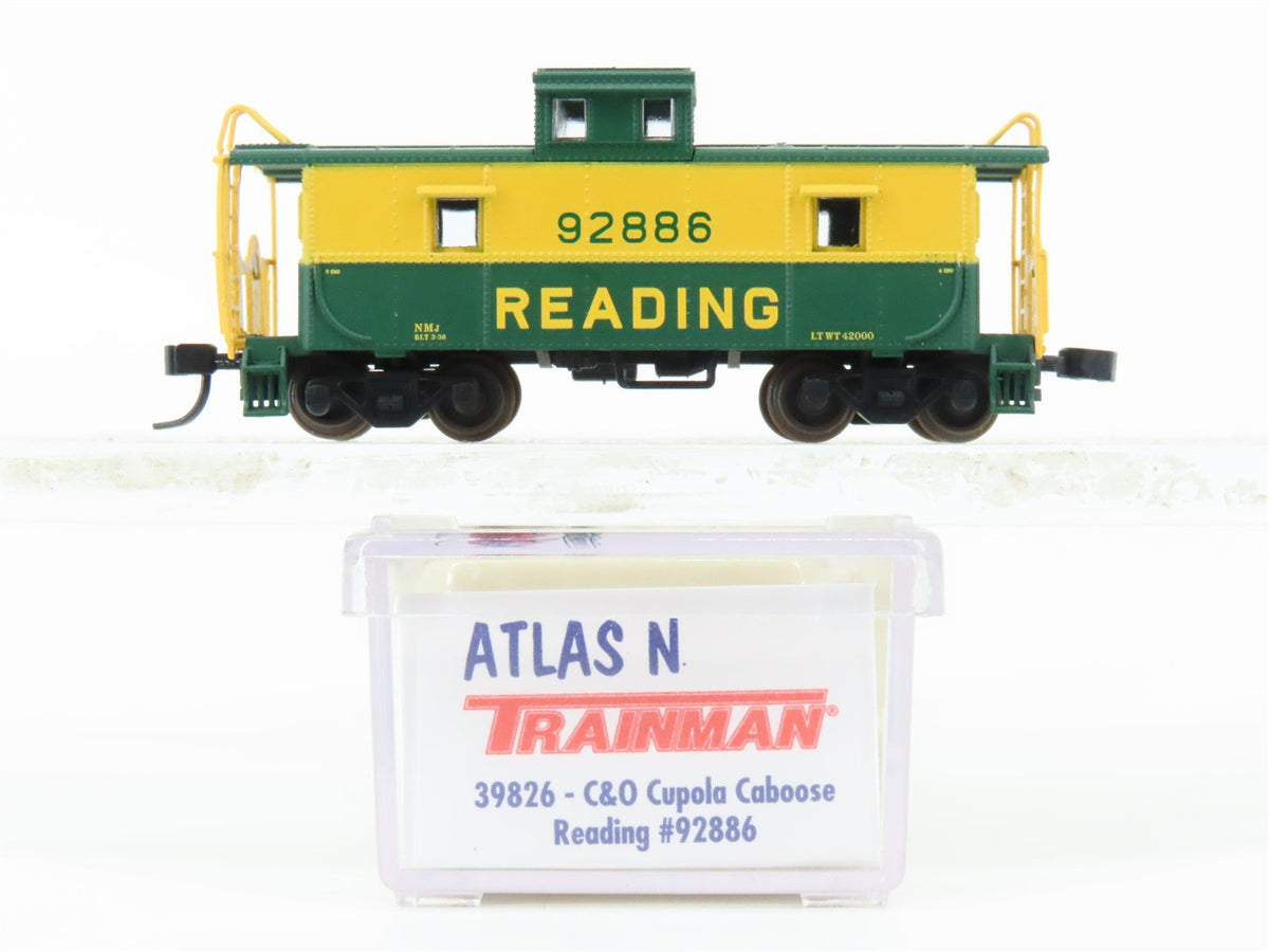 N Scale Atlas Trainman 39826 RDG Reading C&amp;O Cupola Caboose #92886