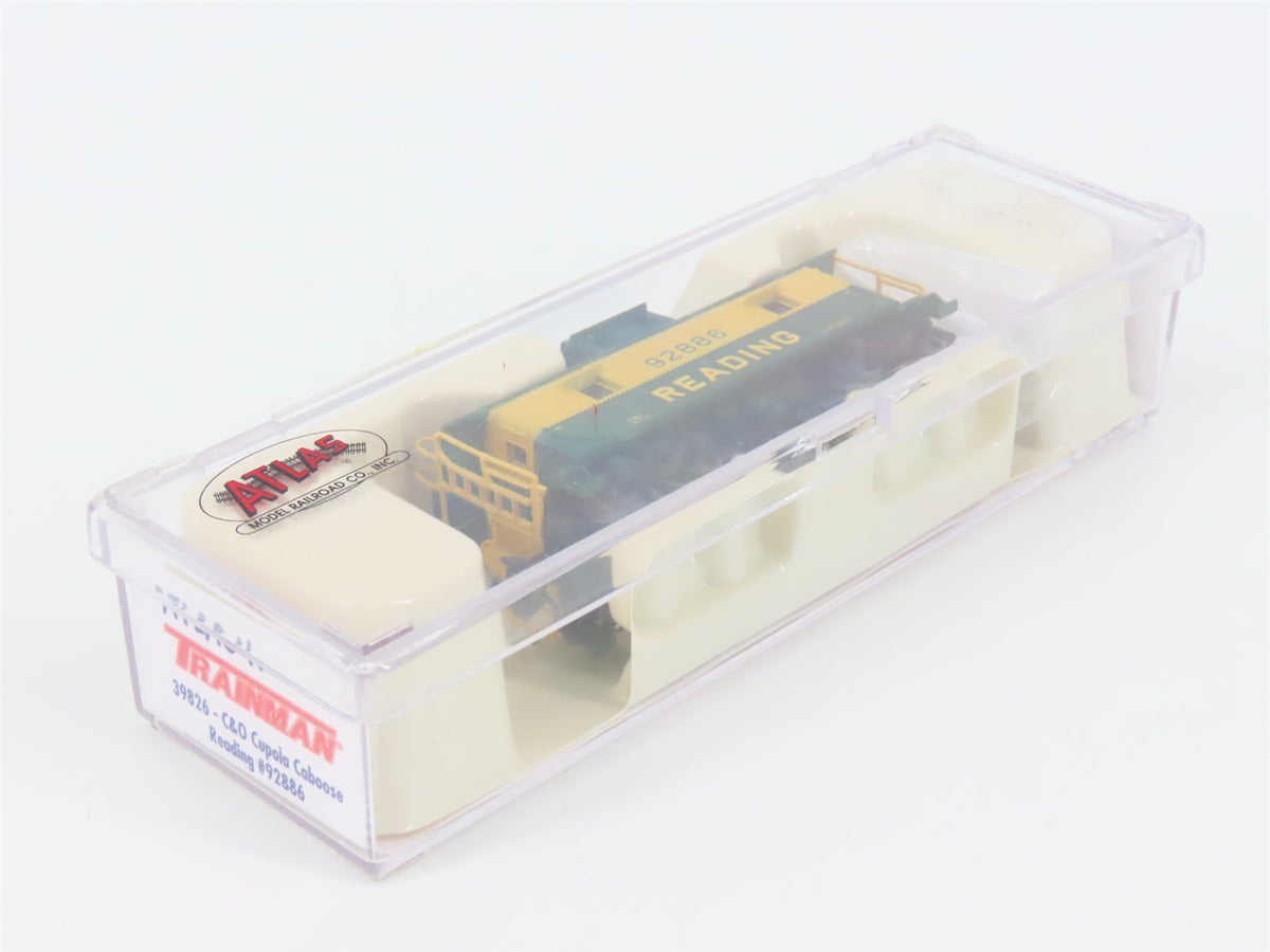 N Scale Atlas Trainman 39826 RDG Reading C&amp;O Cupola Caboose #92886
