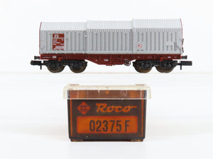 N Scale Roco 02375F FS Ferrovie dello Stato Telescopic Roof Wagon
