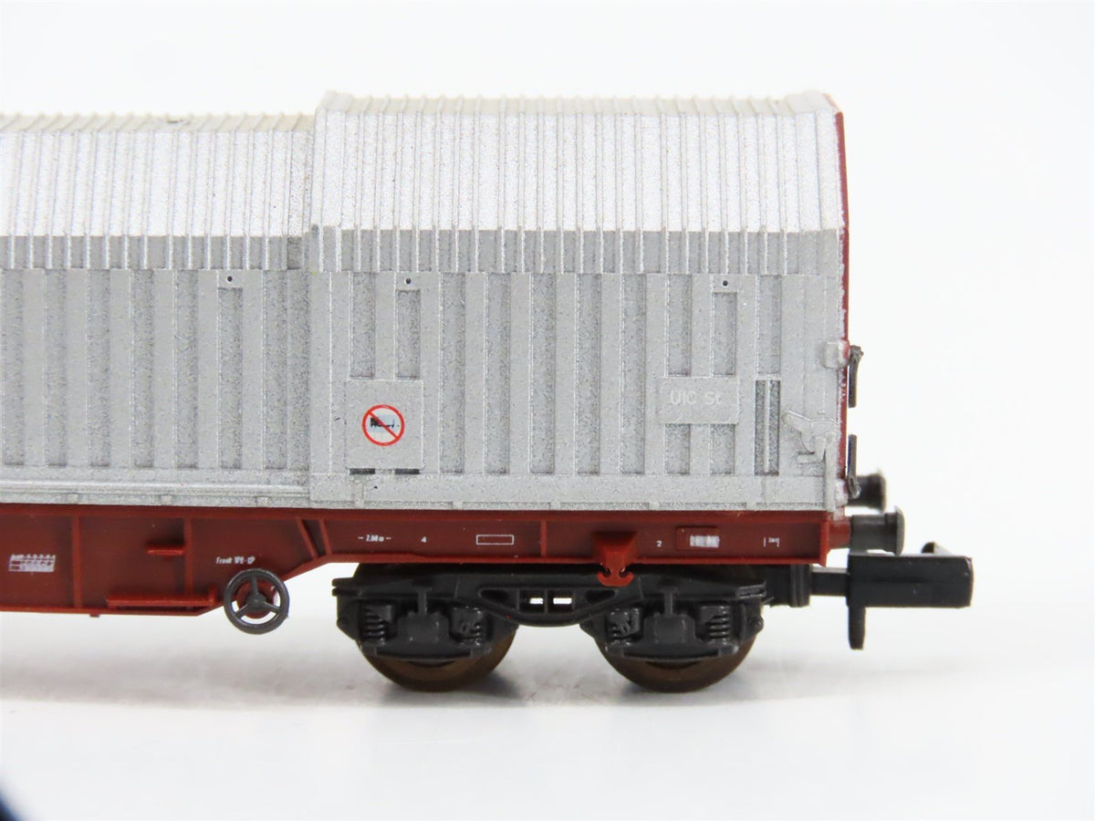 N Scale Roco 02375F FS Ferrovie dello Stato Telescopic Roof Wagon