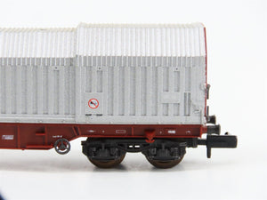 N Scale Roco 02375F FS Ferrovie dello Stato Telescopic Roof Wagon