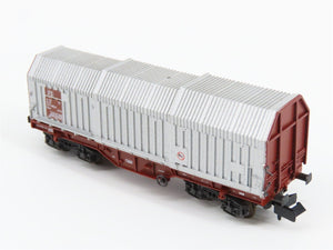 N Scale Roco 02375F FS Ferrovie dello Stato Telescopic Roof Wagon