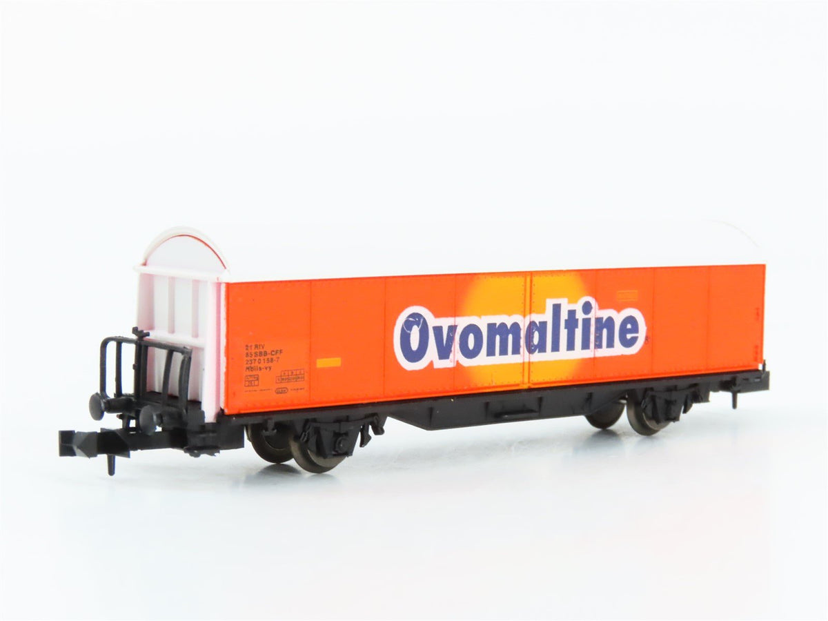 N Scale Roco 25183 SBB-CFF Ovomaltine Sliding Wall Wagon