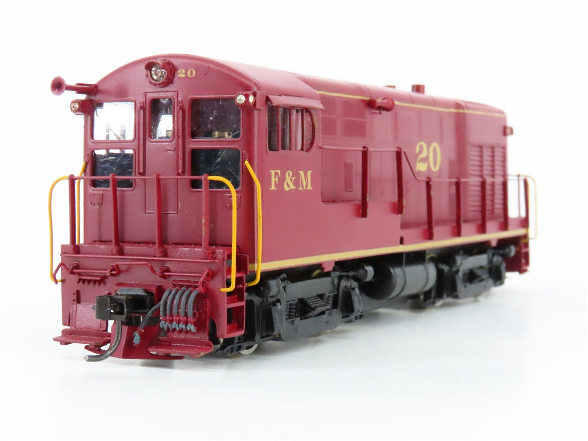 HO Scale SHS Korea BRASS F&amp;M Railway FM H20-44 Diesel #20 - Custom