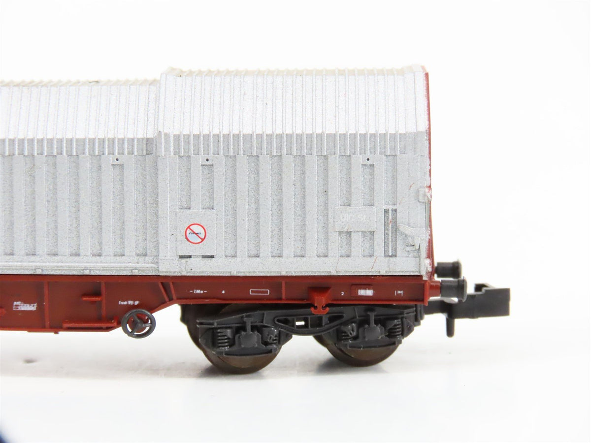 N Scale Roco 02375F FS Ferrovie dello Stato Telescopic Roof Wagon