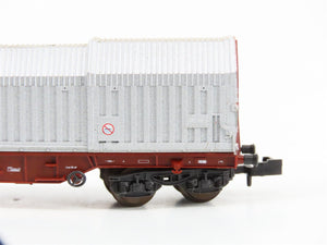 N Scale Roco 02375F FS Ferrovie dello Stato Telescopic Roof Wagon