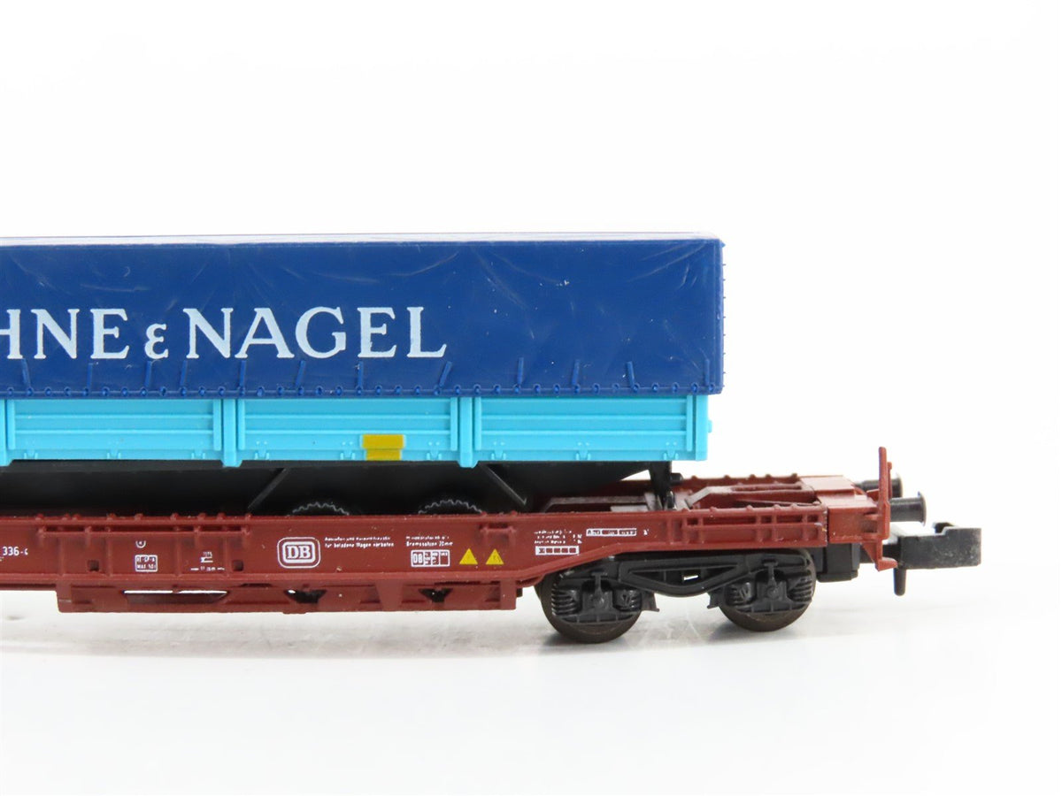 N Scale Roco 25150 DB Deutsche Bahn Kuhne &amp; Nagel Container Wagon
