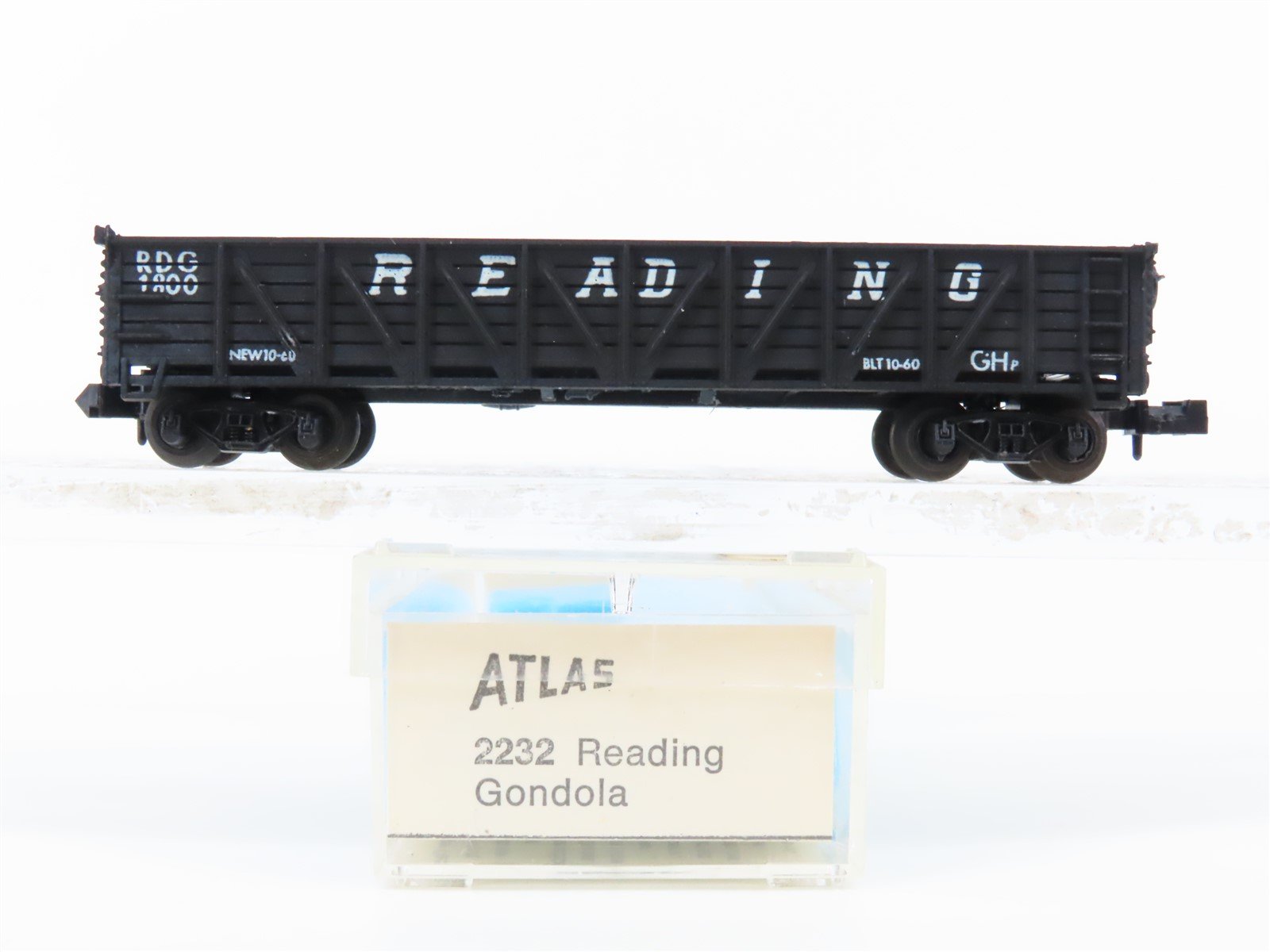 N Scale Atlas 2232 RDG Reading Wood Side Gondola #1800