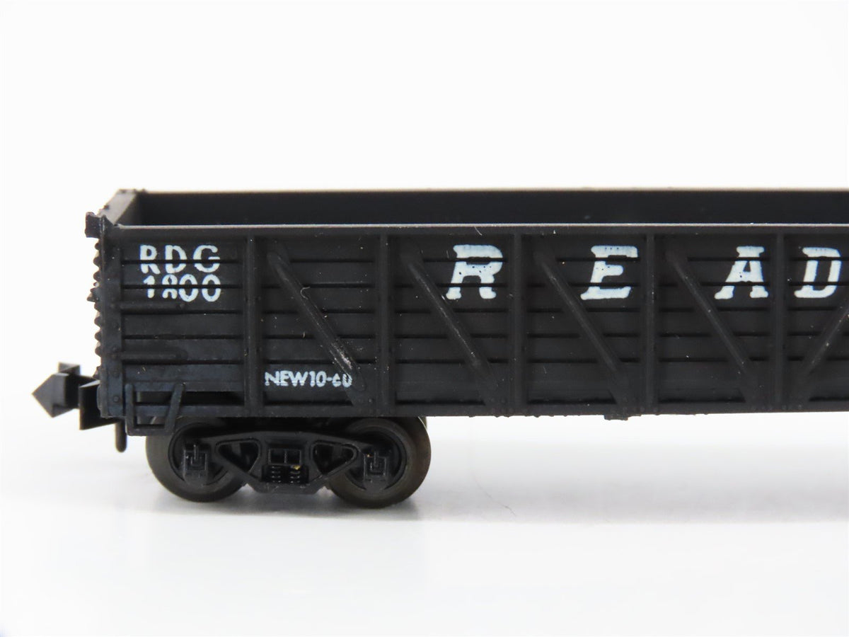 N Scale Atlas 2232 RDG Reading Wood Side Gondola #1800