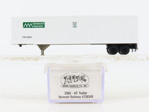 N Scale Atlas 2966 VTRZ Vermont Railway 45' Trailer #238349