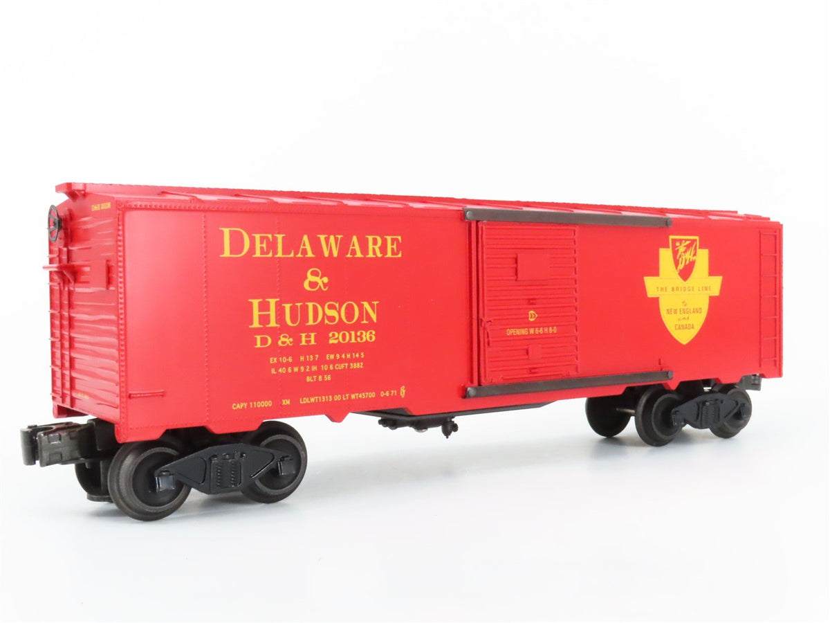 O Gauge 3-Rail Williams #87 D&amp;H Delaware &amp; Hudson The Bridge Line Box Car #20136