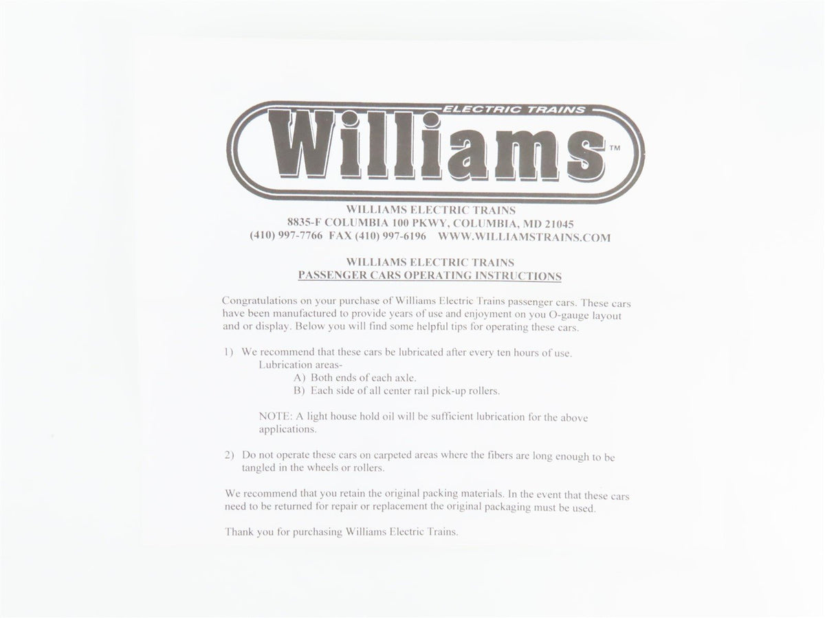 O Gauge 3-Rail Williams #87 D&amp;H Delaware &amp; Hudson The Bridge Line Box Car #20136