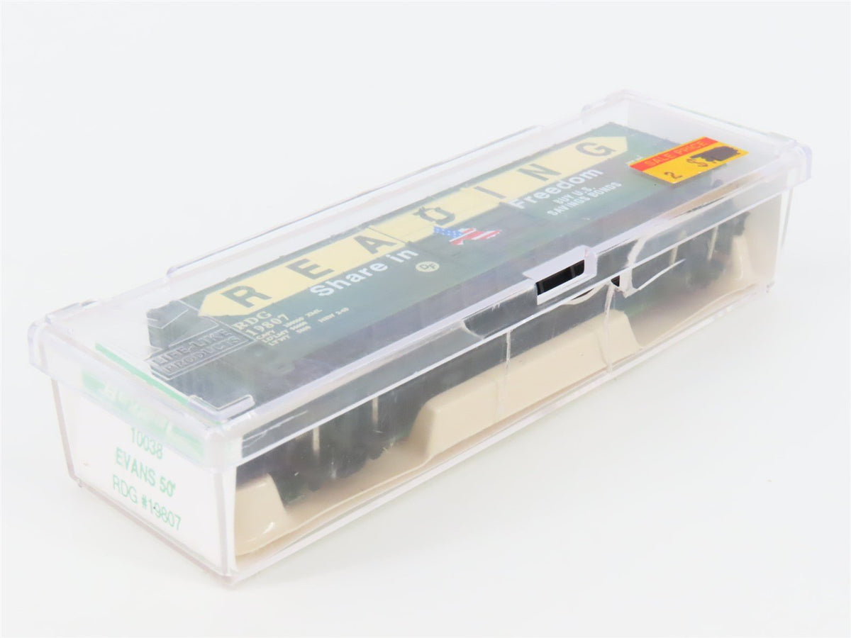 N Scale Bev-Bel 10038 RDG Reading Evans 50&#39; Boxcar #19807