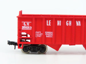N Scale Model Power 3424 LV Lehigh Valley 2-Bay Hopper #25013